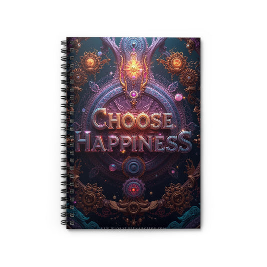 Choose Happiness Spiral Notebook  Ruled Journal for Positivity & Daily Notes