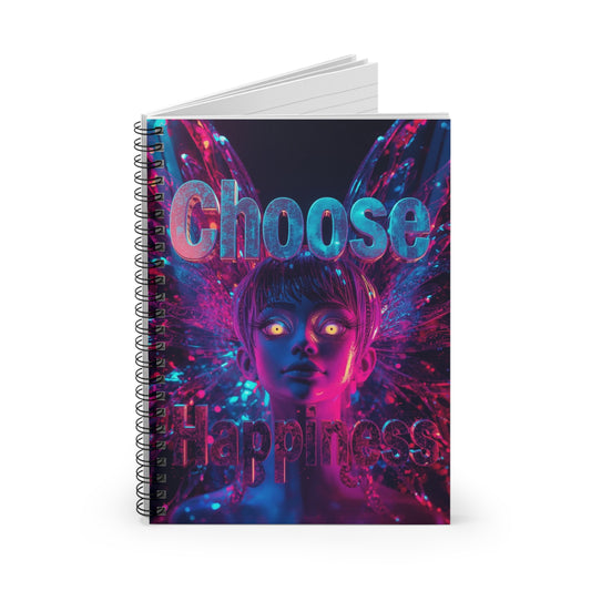 Choose Happiness Spiral Notebook Ruled Journal for Positivity & Daily Notes