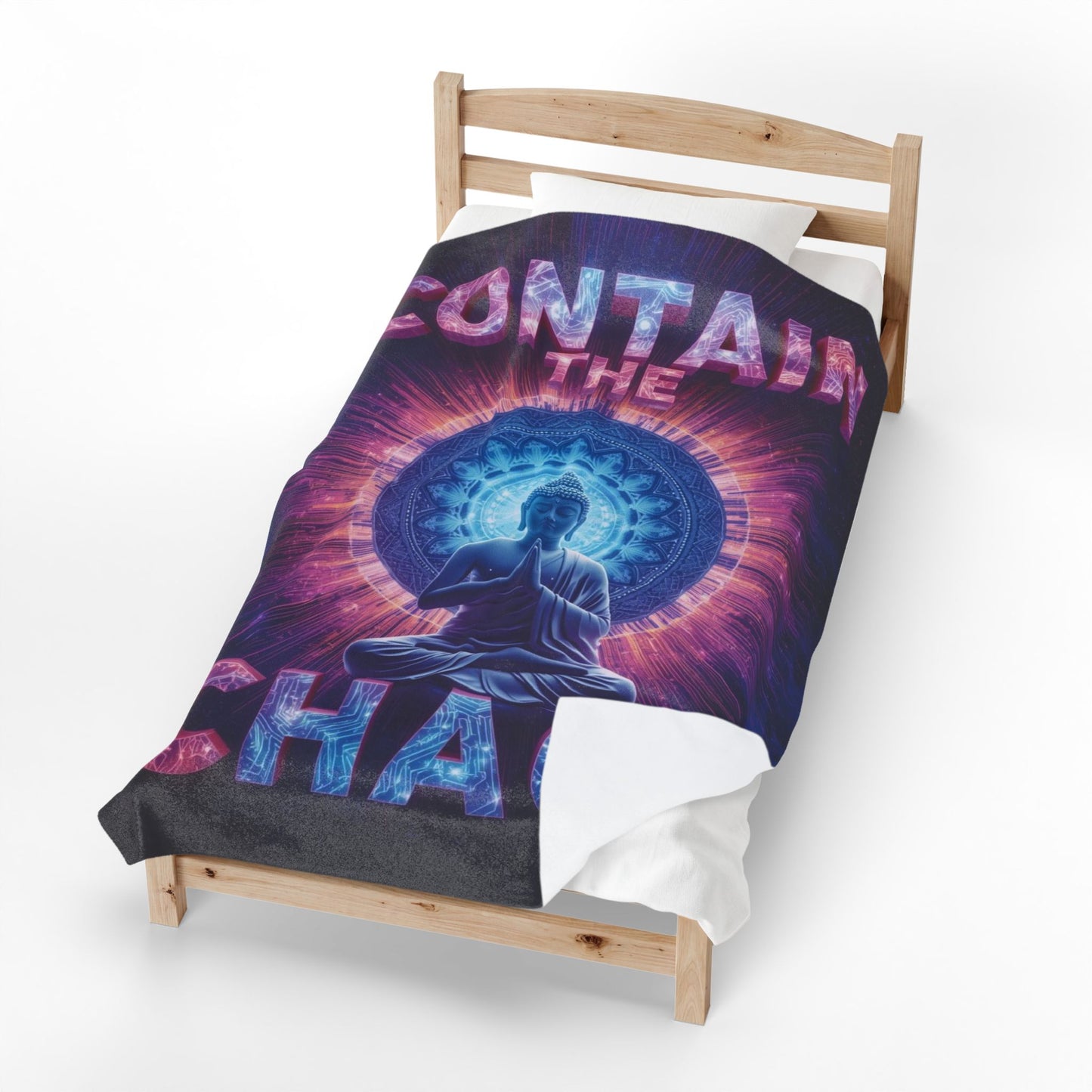 Contain the Chaos Velveteen Plush Blanket