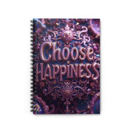 Choose Happiness Spiral Notebook Ruled Journal for Positivity & Daily Notes