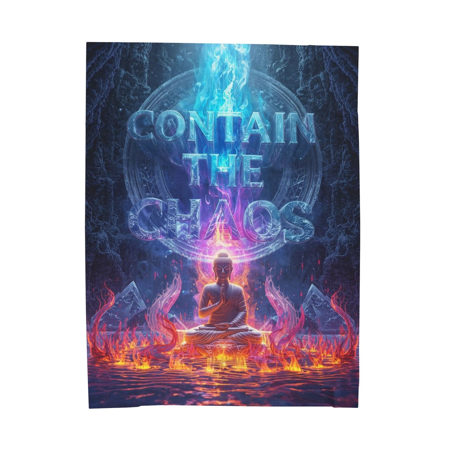 Contain The Chaos Velveteen Plush Blanket