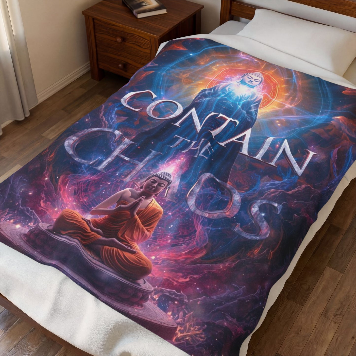 Contain the Chaos Velveteen Plush Blanket