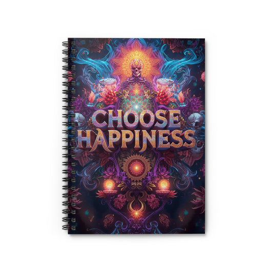 Choose Happiness Spiral Notebook Ruled Journal for Positivity & Daily Notes