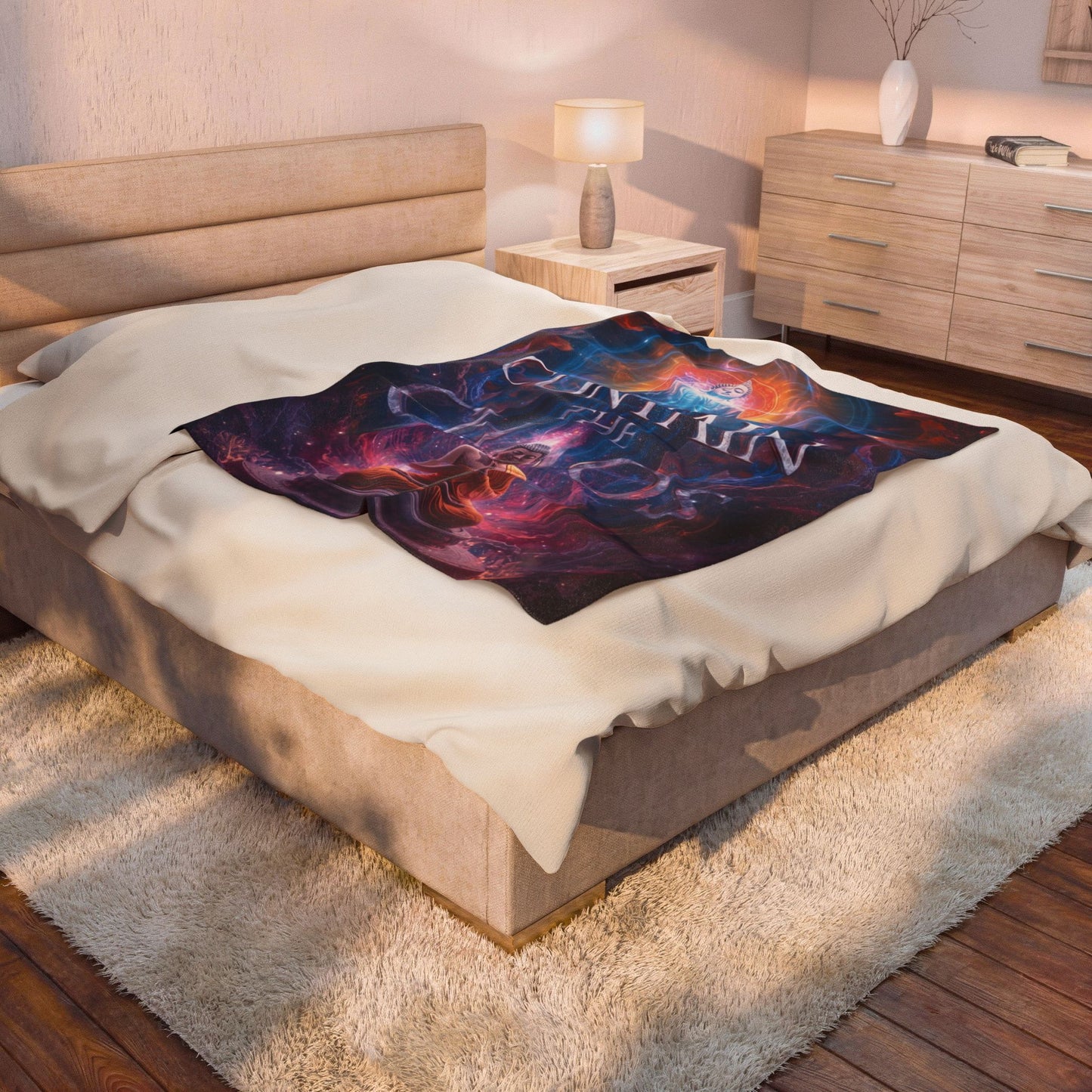 Contain the Chaos Velveteen Plush Blanket