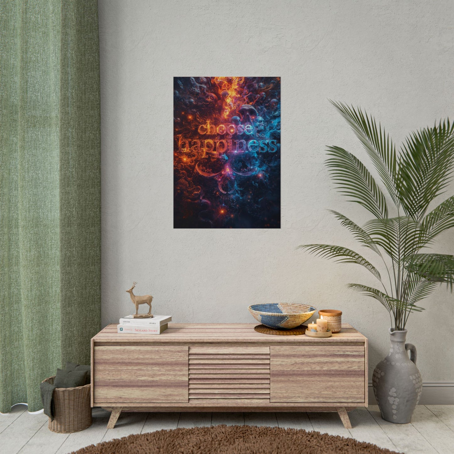 The LifeBox Motivational Poster, Choose Happiness Wall Art, Self Discipline & Mindset Decor, Personal Growth Inspirational Quote Print