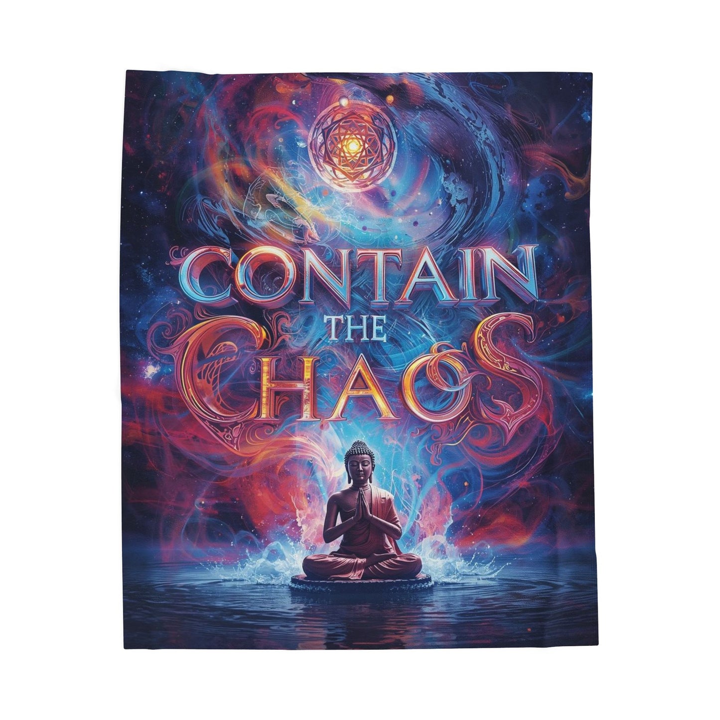 Contain the Chaos Velveteen Plush Blanket — Cozy Throw for Relaxation & Gifts