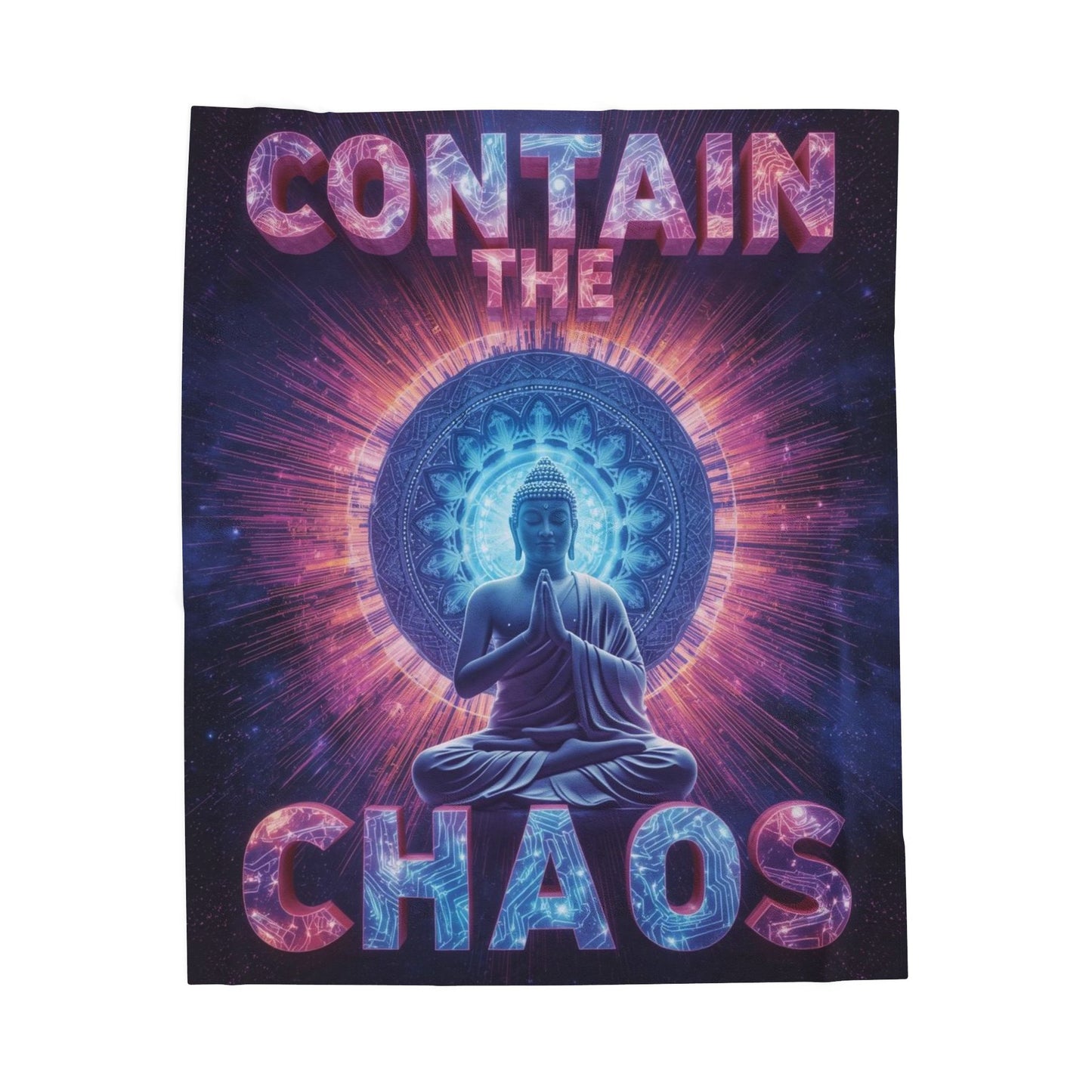 Contain the Chaos Velveteen Plush Blanket