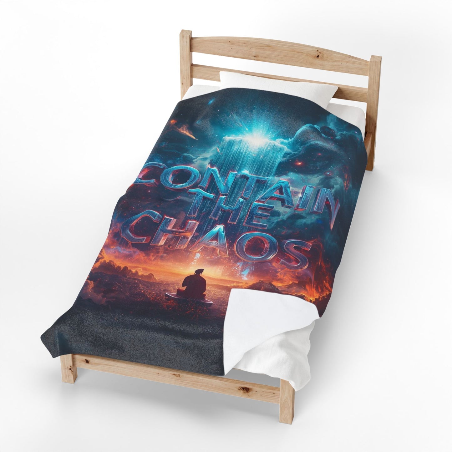Contain the Chaos Velveteen Plush Blanket