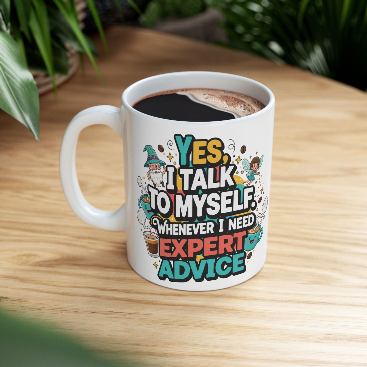 Talk To Me After Coffee Ceramic Mug — Adventure Quote Coffee Mug (11oz, 15oz)
