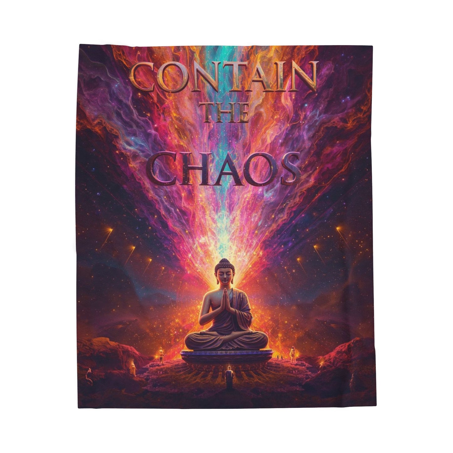 Contain the Chaos Velveteen Plush Blanket