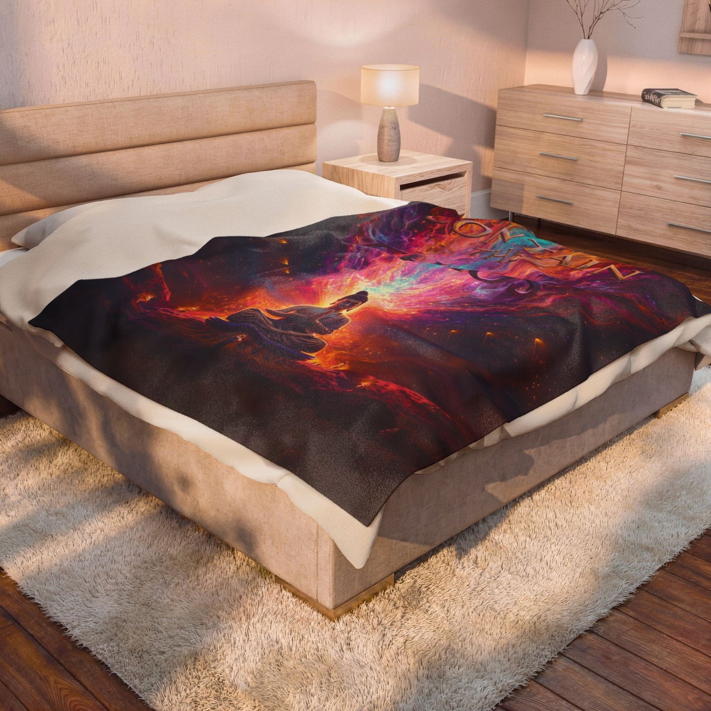 Contain the Chaos Velveteen Plush Blanket