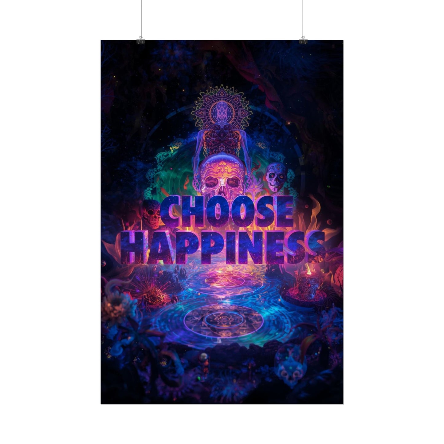 The LifeBox Motivational Poster, Choose Happiness Wall Art, Self Discipline & Mindset Decor, Personal Growth Inspirational Quote Print