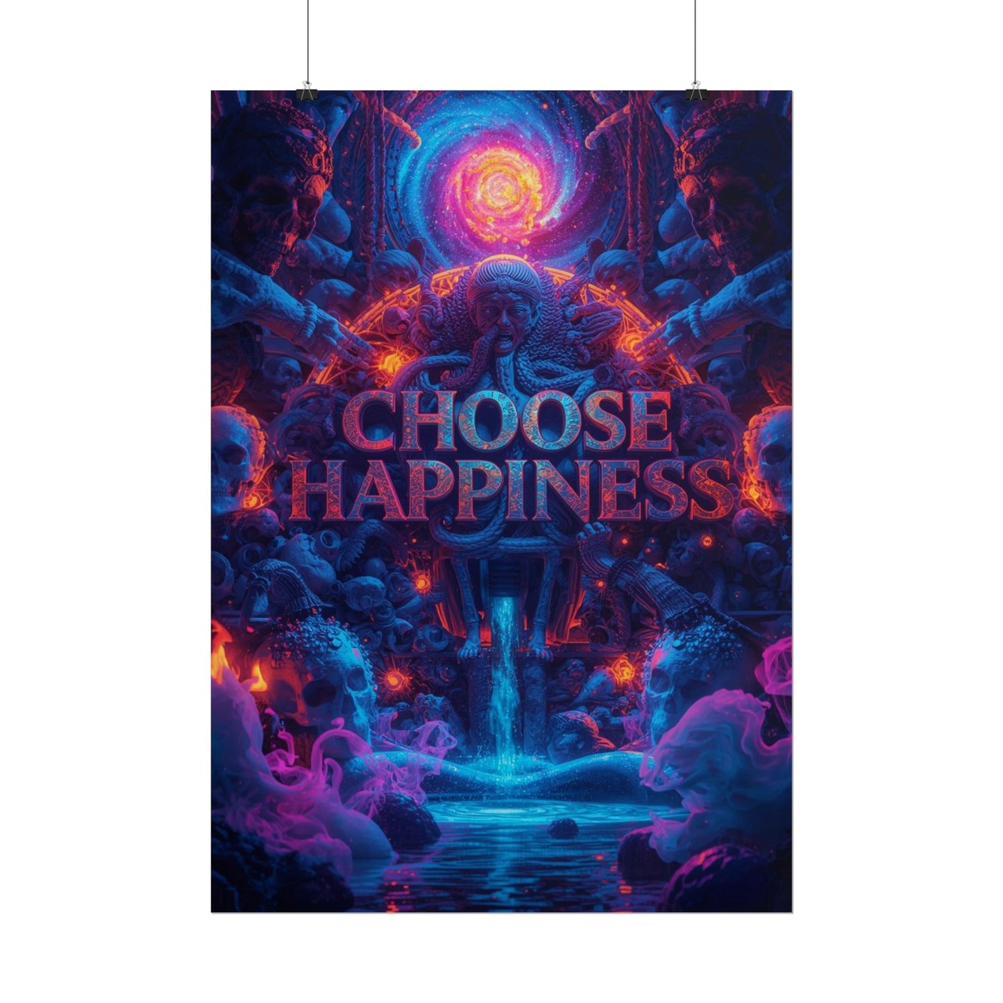 The LifeBox Motivational Poster, Choose Happiness Wall Art, Self Discipline & Mindset Decor, Personal Growth Inspirational Quote Print