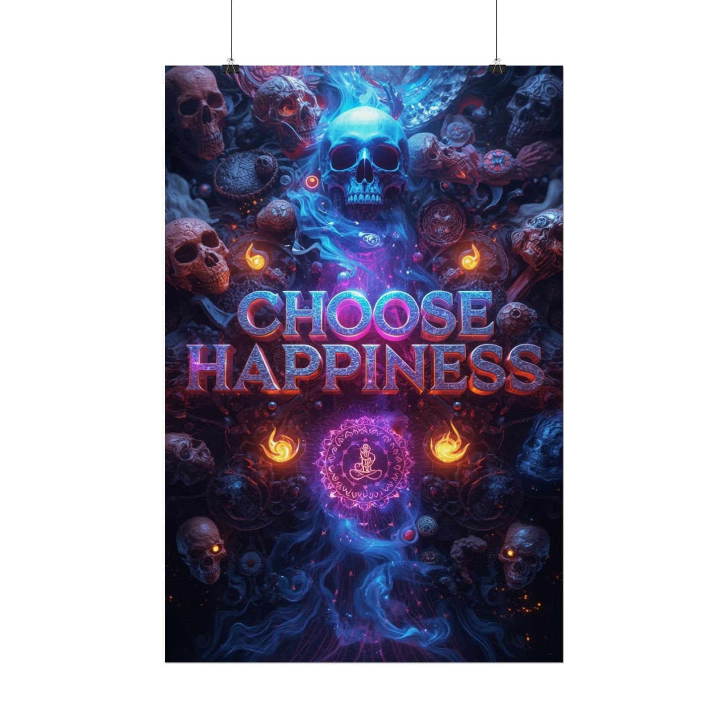 The LifeBox Motivational Poster, Choose Happiness Wall Art, Self Discipline & Mindset Decor, Personal Growth Inspirational Quote Print