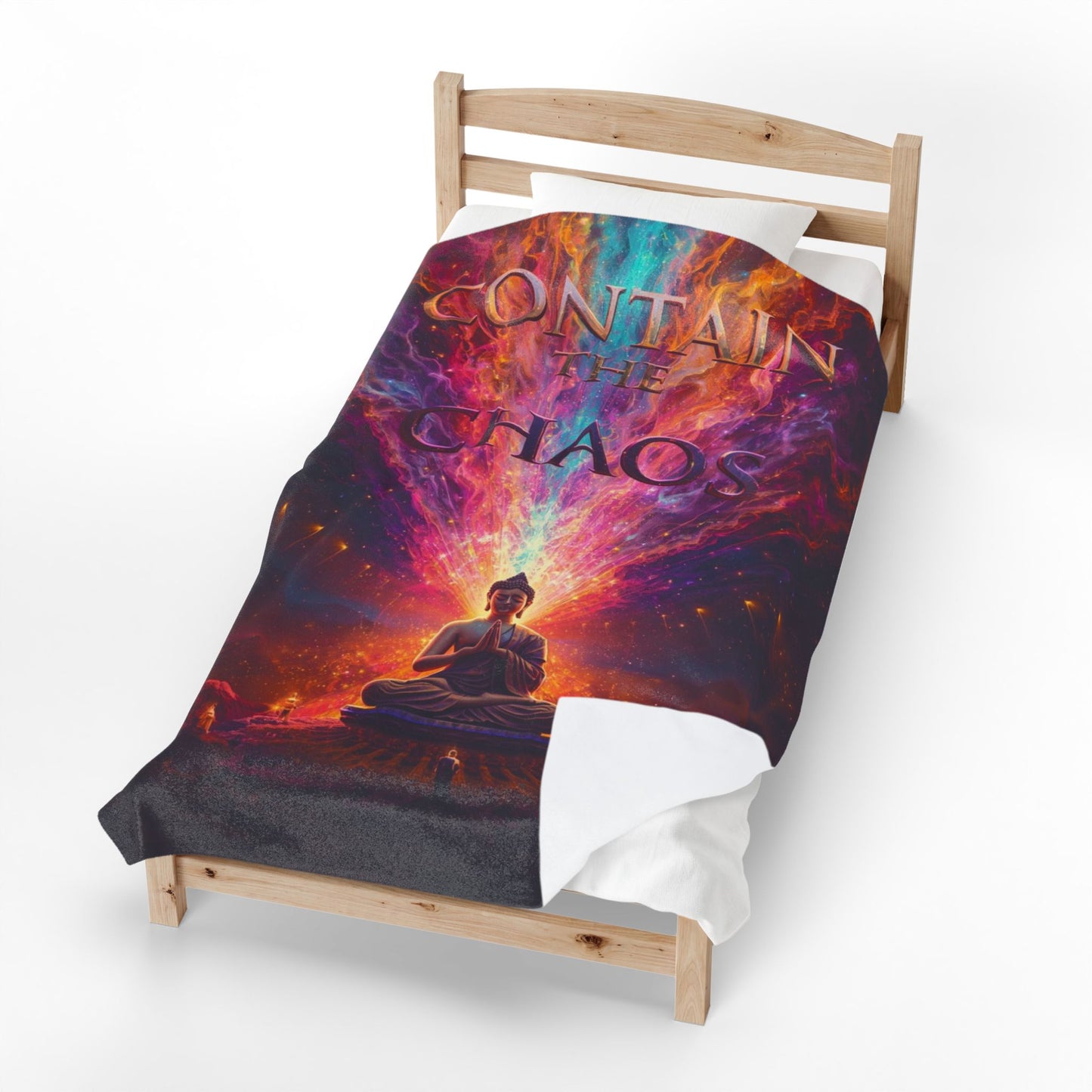 Contain the Chaos Velveteen Plush Blanket