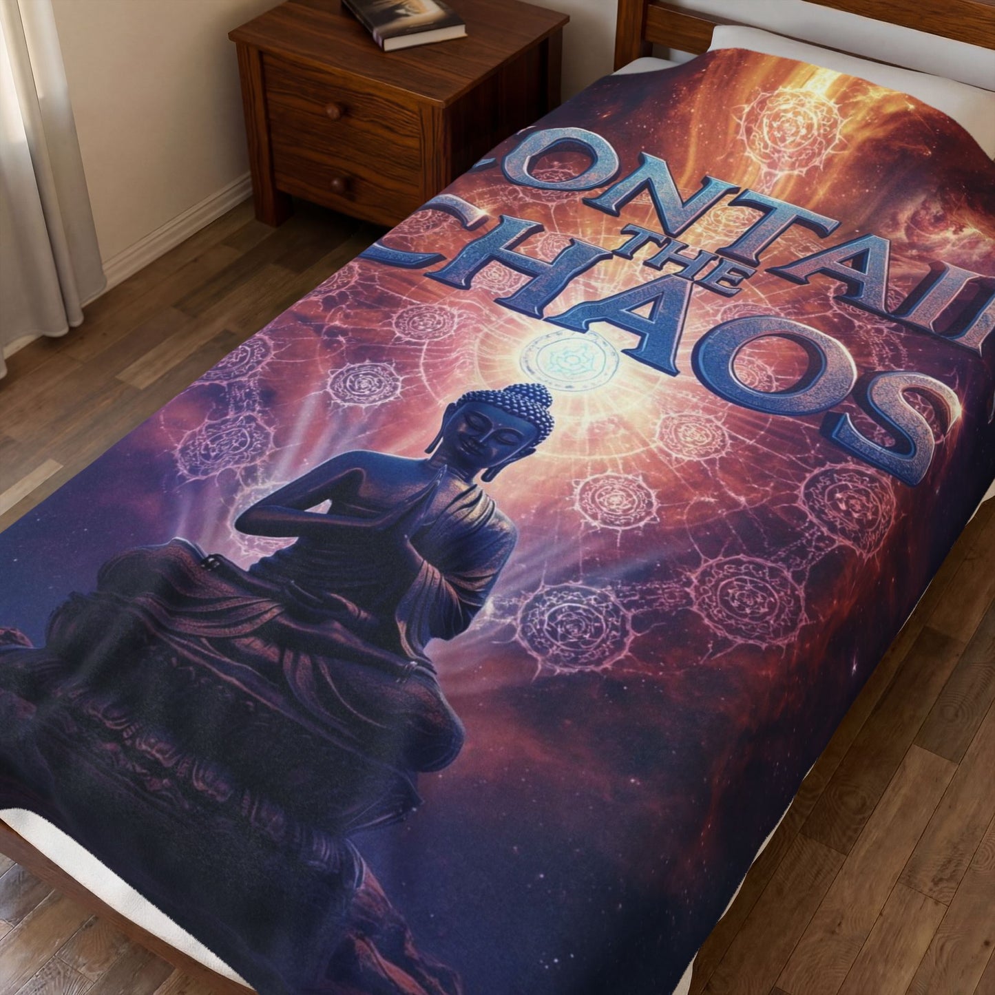 Contain the Chaos Velveteen Plush Blanket
