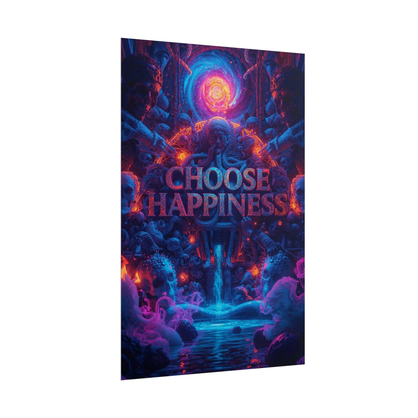 The LifeBox Motivational Poster, Choose Happiness Wall Art, Self Discipline & Mindset Decor, Personal Growth Inspirational Quote Print