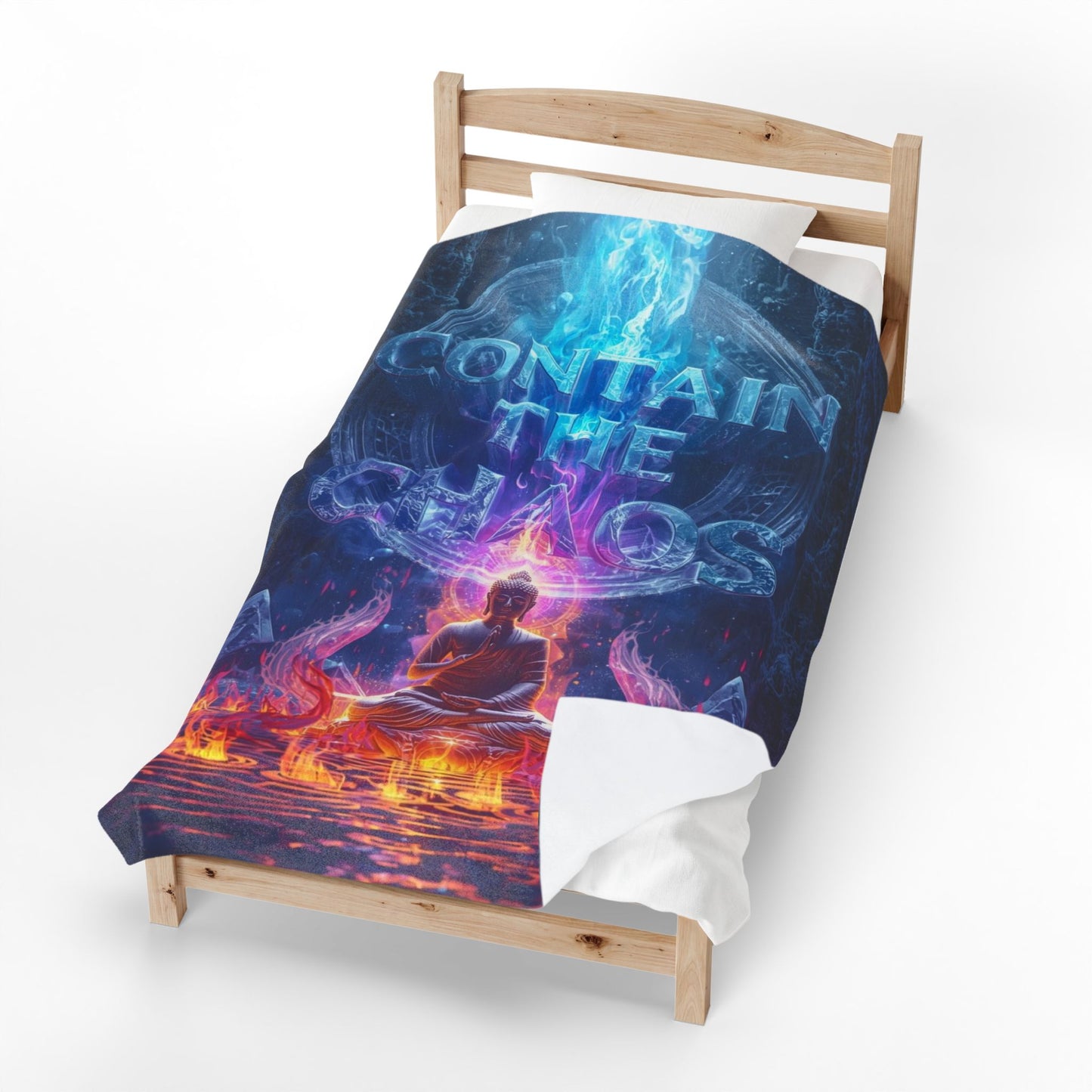 Contain The Chaos Velveteen Plush Blanket