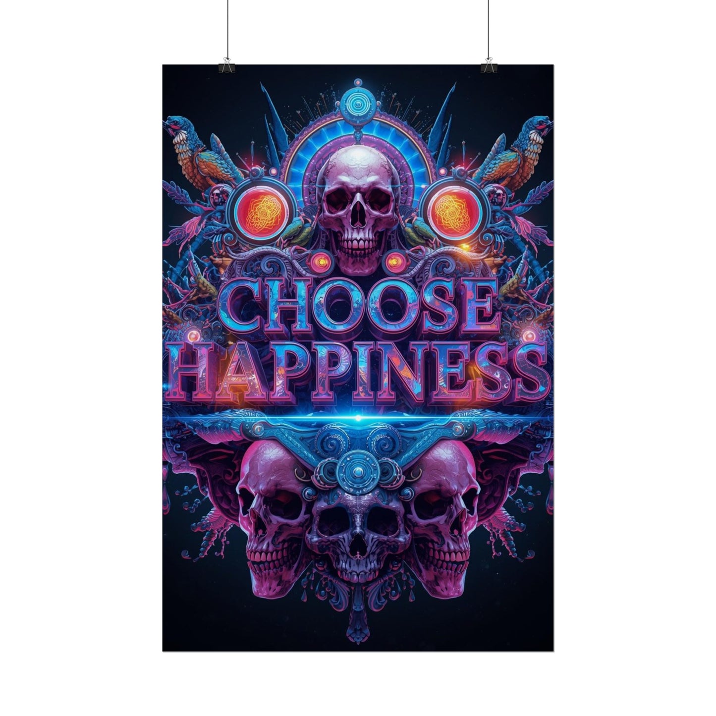 The LifeBox Motivational Poster, Choose Happiness Wall Art, Self Discipline & Mindset Decor, Personal Growth Inspirational Quote Print