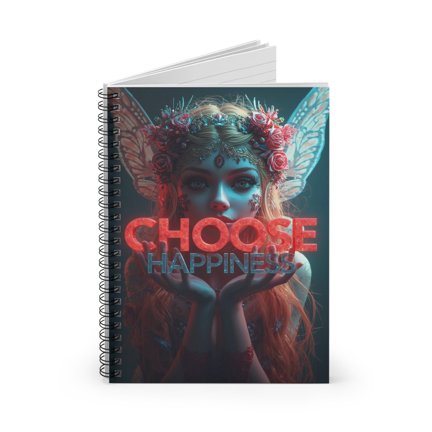 Choose Happiness Spiral Notebook Ruled Journal for Positivity & Daily Notes