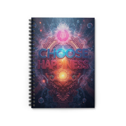 Choose Happiness Spiral Notebook  Ruled Journal for Positivity & Daily Notes