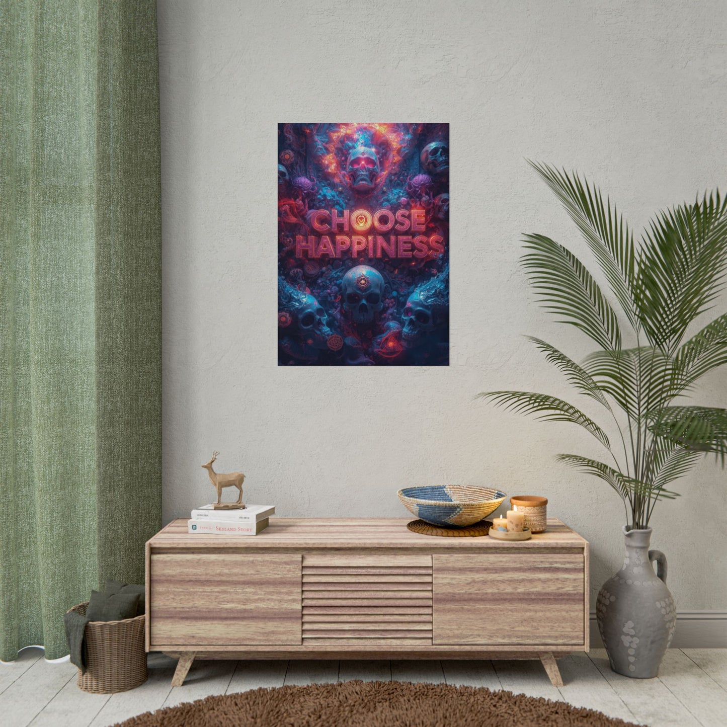 The LifeBox Motivational Poster, Choose Happiness Wall Art, Self Discipline & Mindset Decor, Personal Growth Inspirational Quote Print