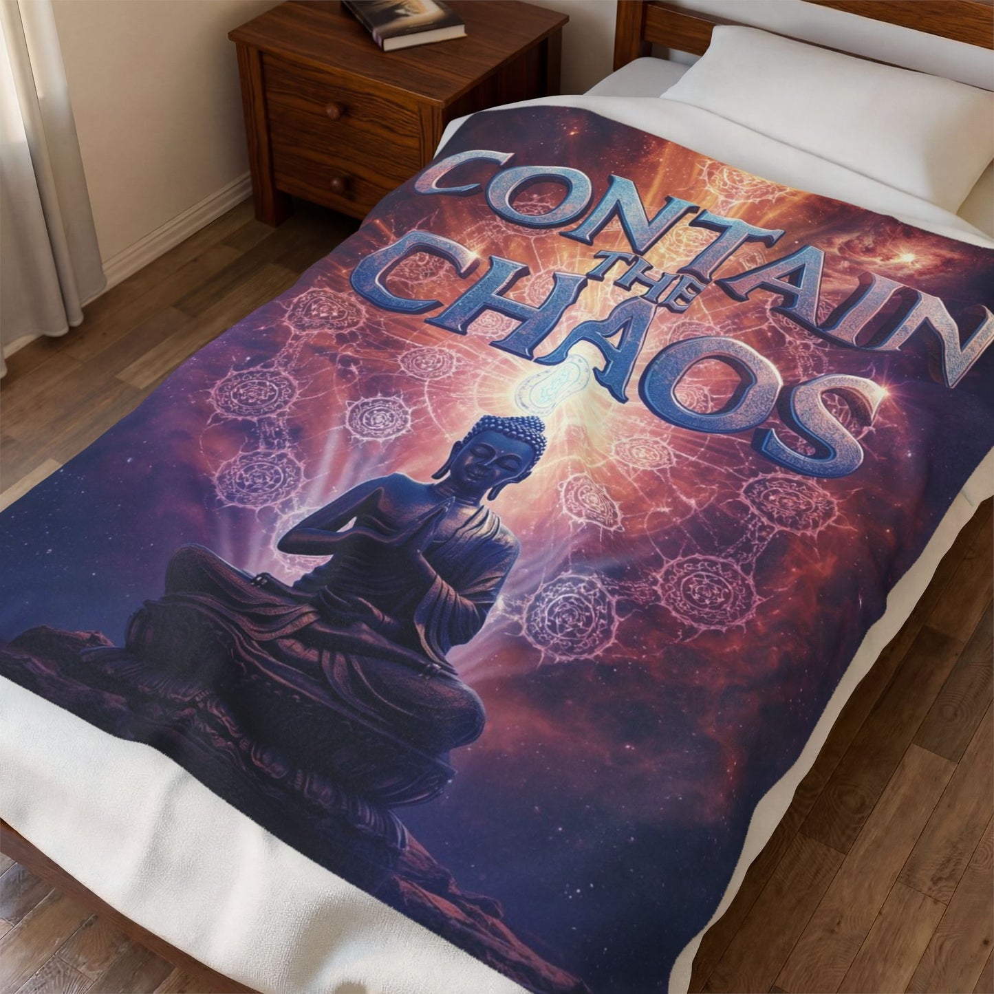Contain the Chaos Velveteen Plush Blanket