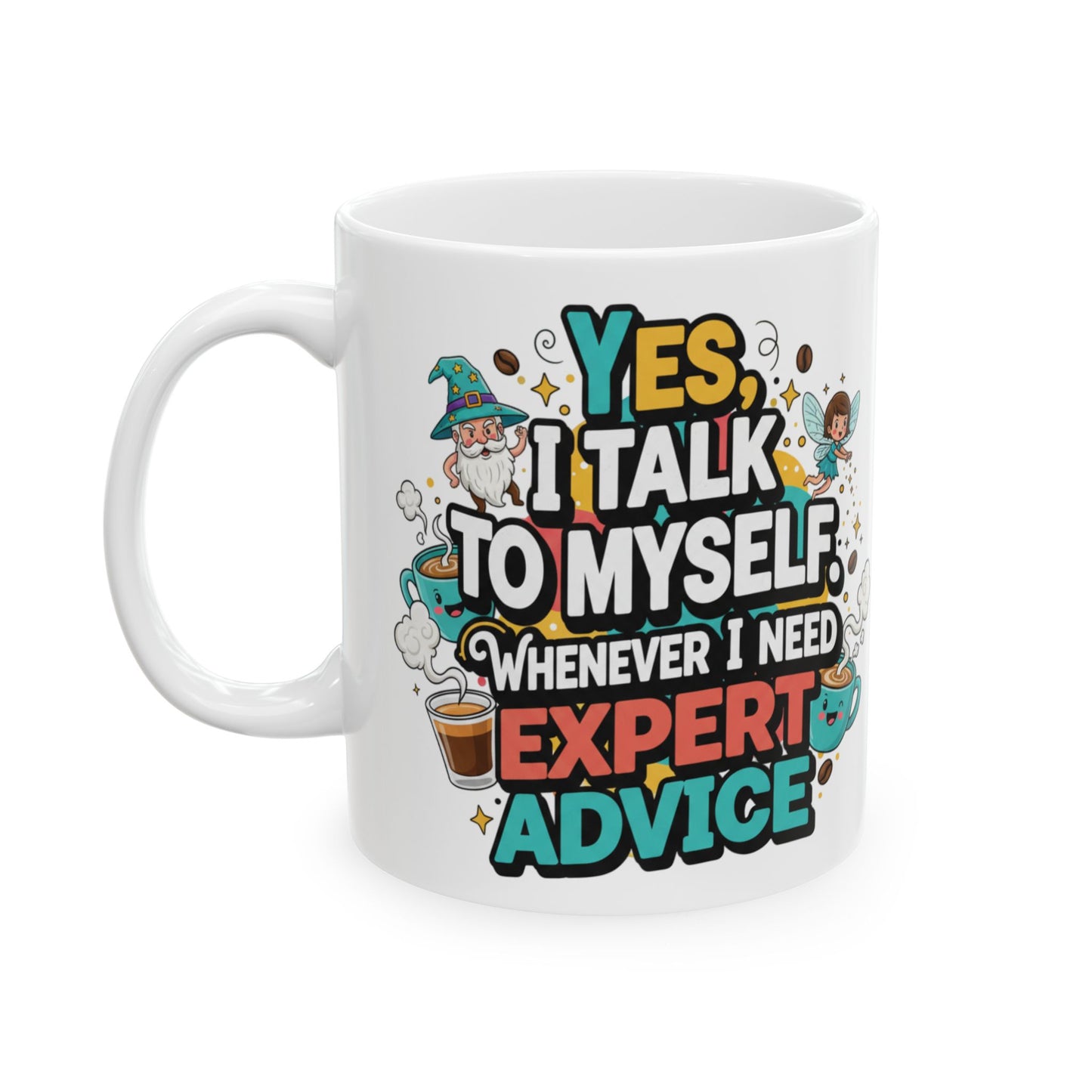 Talk To Me After Coffee Ceramic Mug — Adventure Quote Coffee Mug (11oz, 15oz)