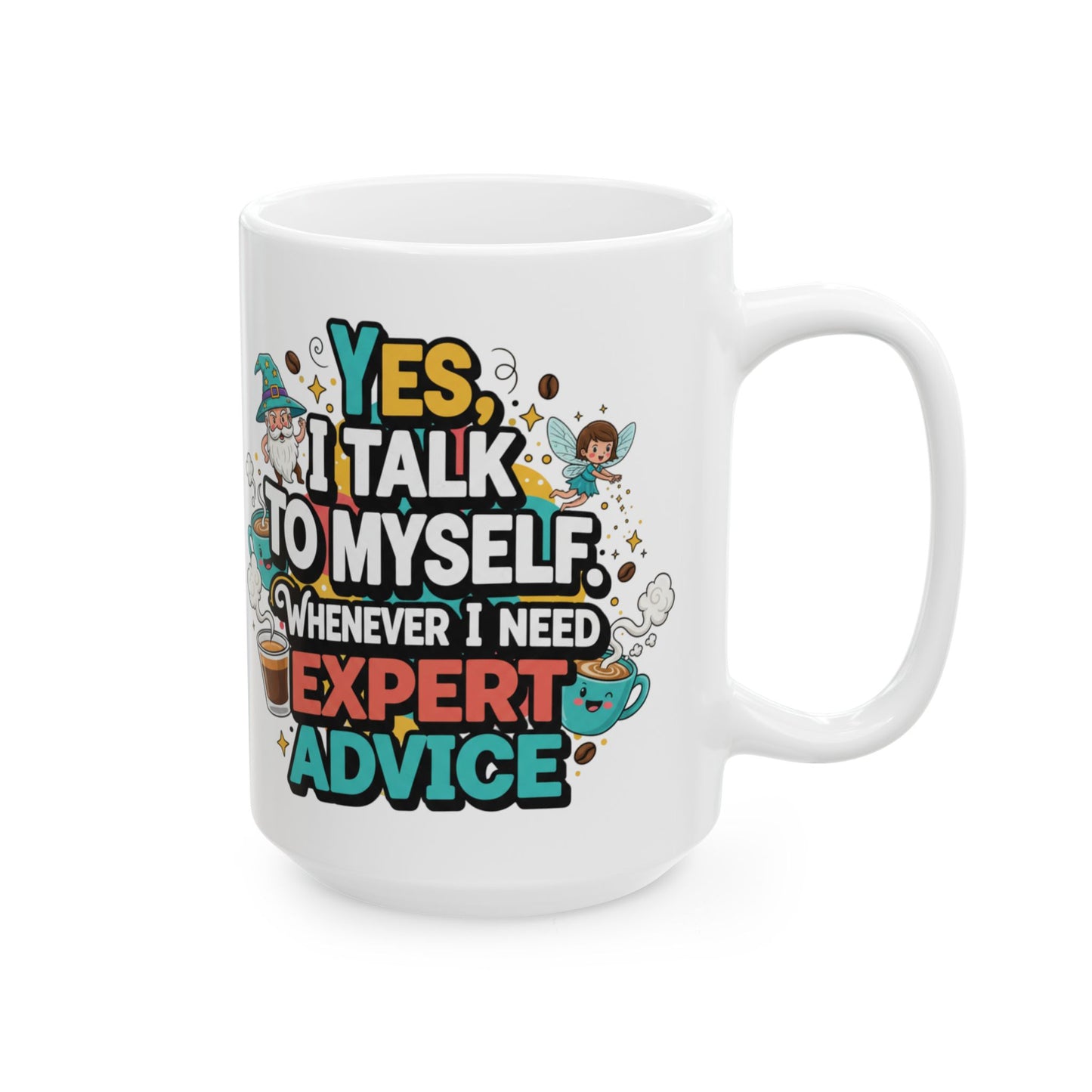 Talk To Me After Coffee Ceramic Mug — Adventure Quote Coffee Mug (11oz, 15oz)