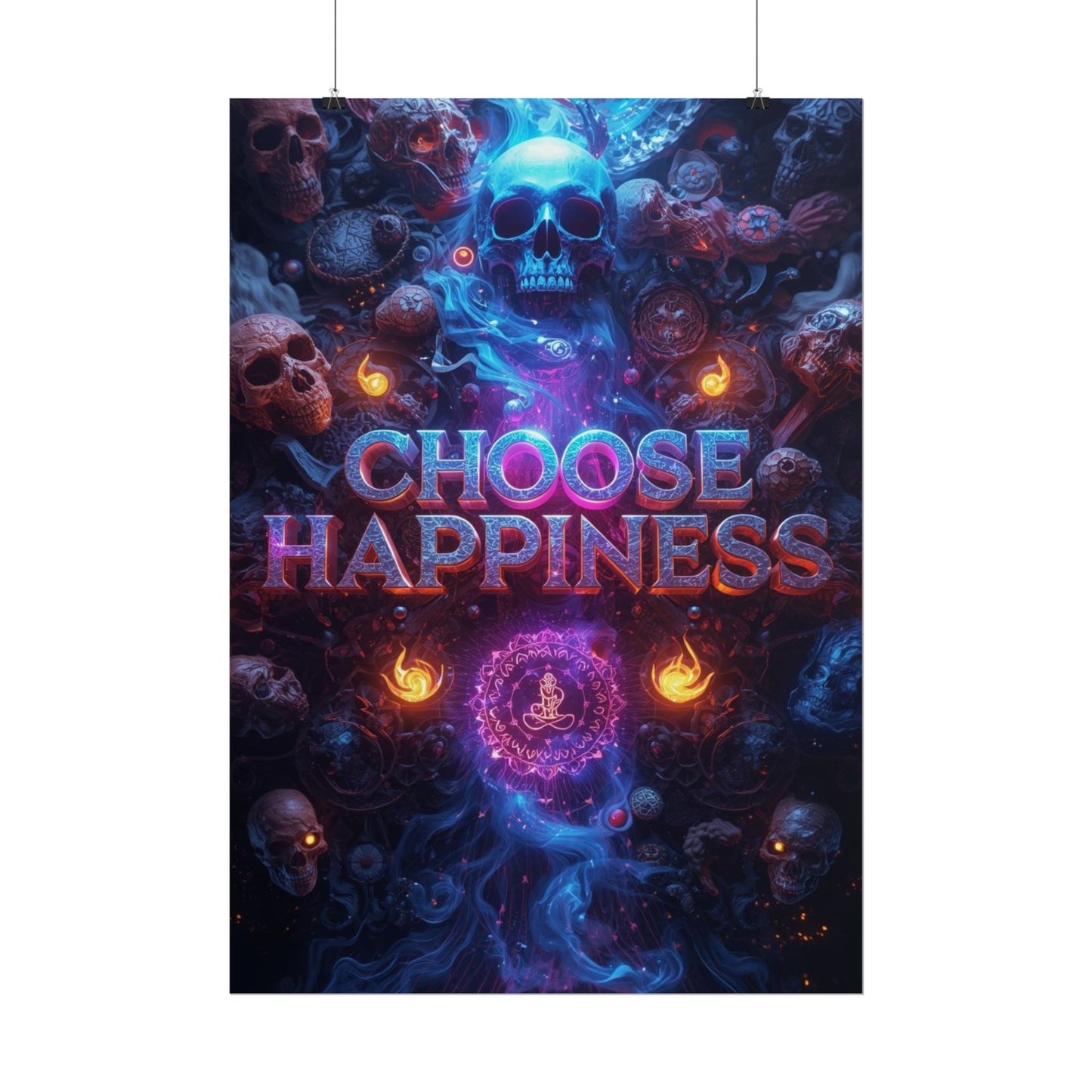 The LifeBox Motivational Poster, Choose Happiness Wall Art, Self Discipline & Mindset Decor, Personal Growth Inspirational Quote Print