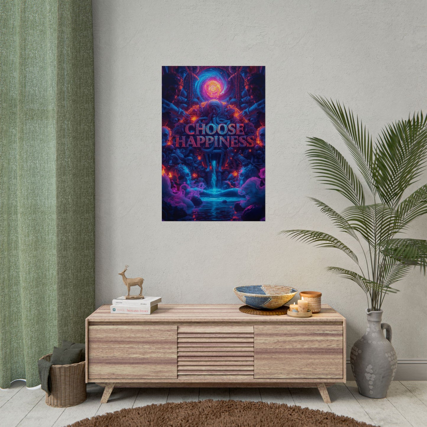 The LifeBox Motivational Poster, Choose Happiness Wall Art, Self Discipline & Mindset Decor, Personal Growth Inspirational Quote Print