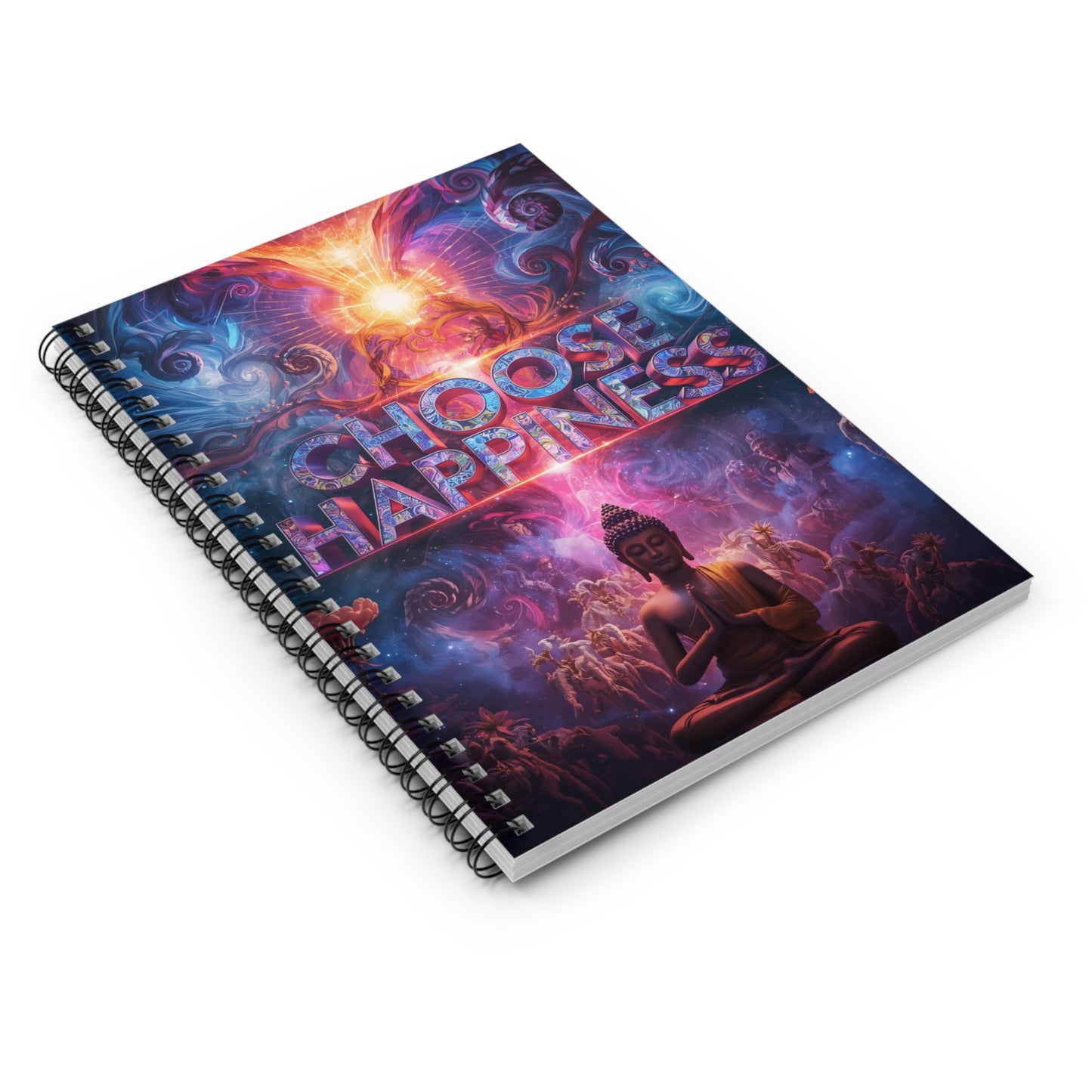 Choose Happiness Spiral Notebook  Ruled Journal for Positivity & Daily Notes