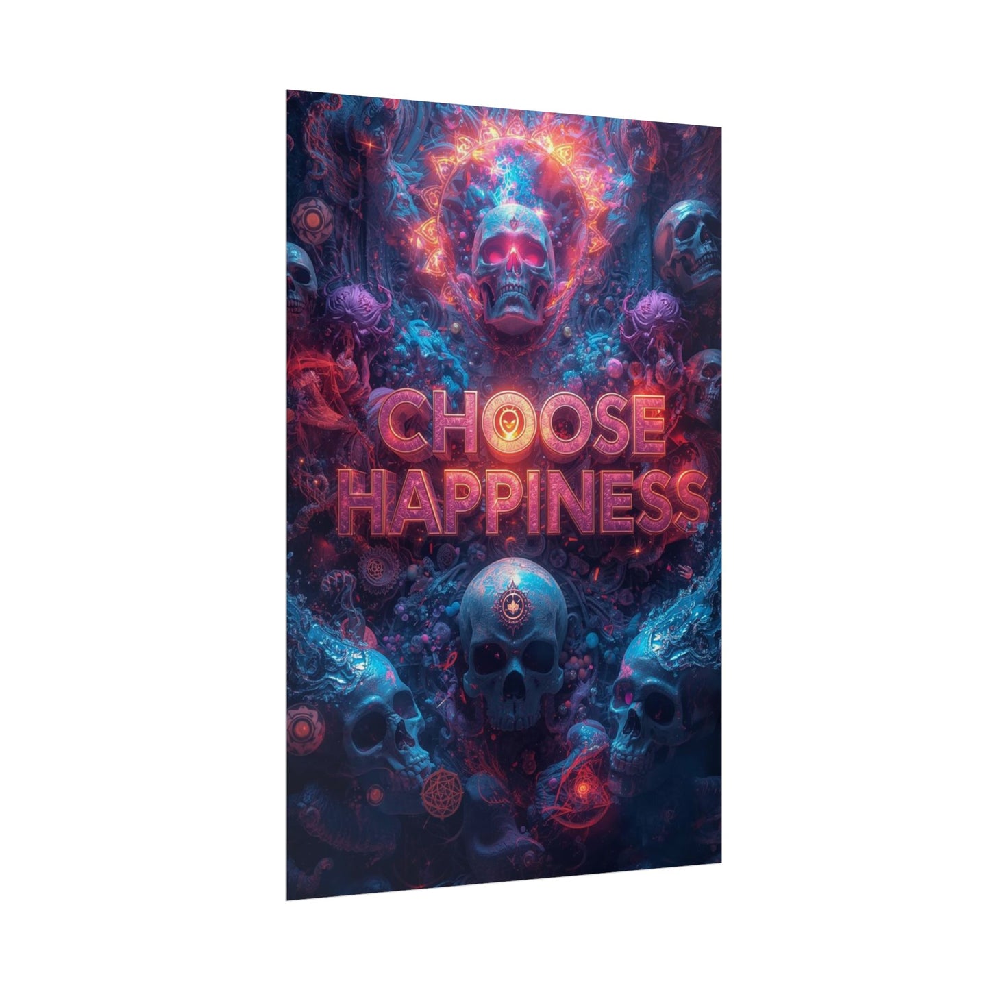 The LifeBox Motivational Poster, Choose Happiness Wall Art, Self Discipline & Mindset Decor, Personal Growth Inspirational Quote Print