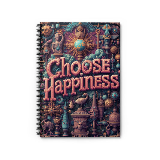 Choose Happiness Spiral Notebook Ruled Journal for Positivity & Daily Notes