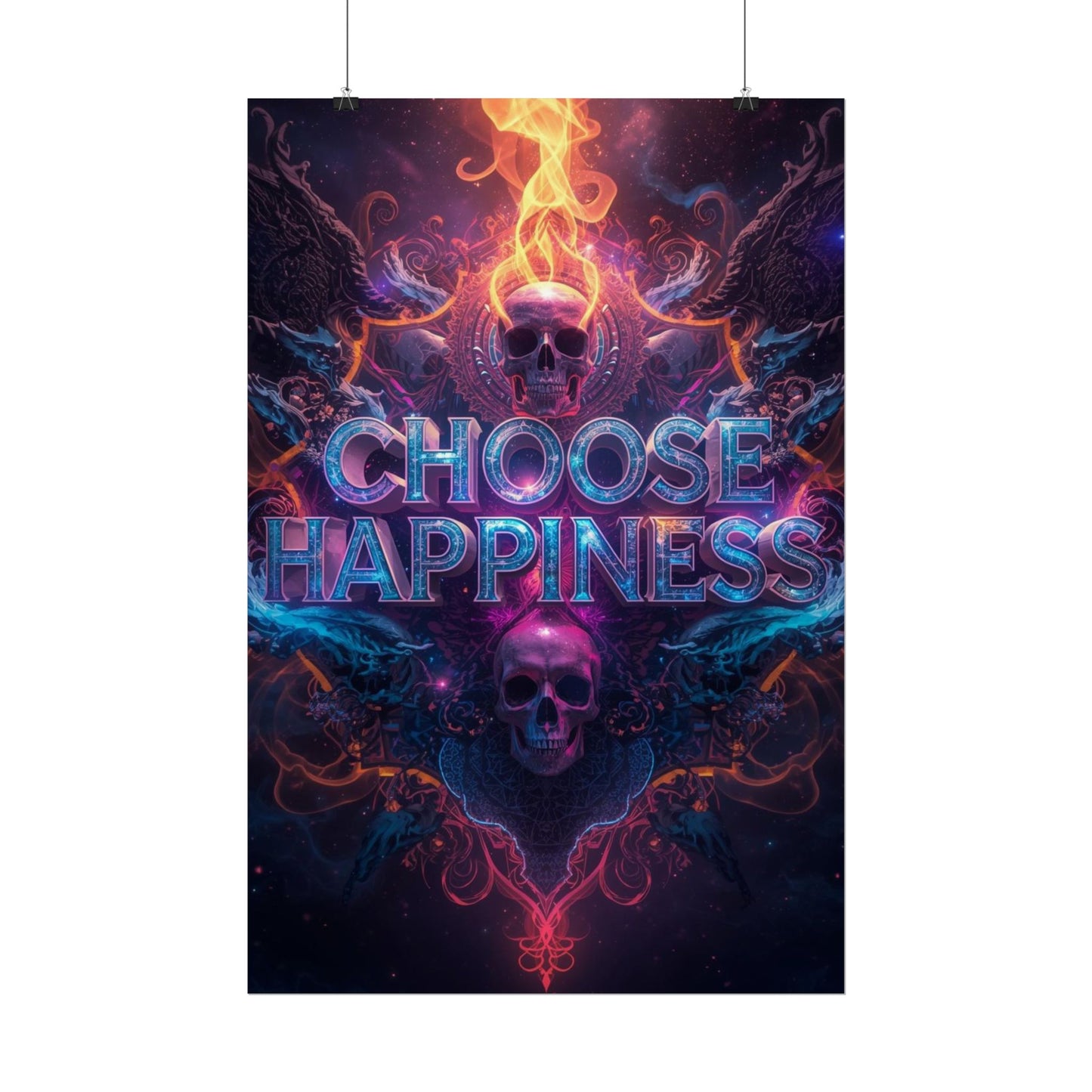 The LifeBox Motivational Poster, Choose Happiness Wall Art, Self Discipline & Mindset Decor, Personal Growth Inspirational Quote Print
