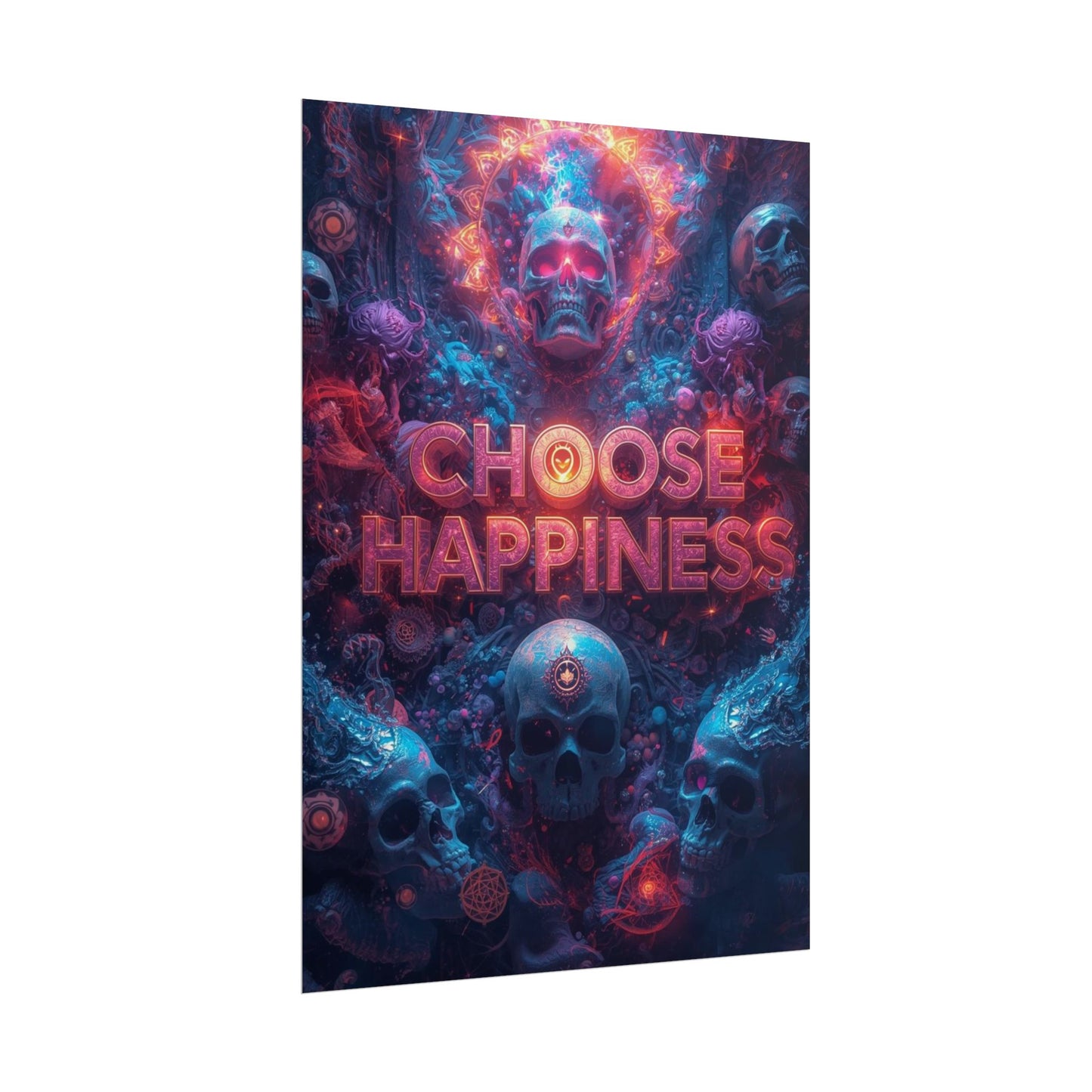 The LifeBox Motivational Poster, Choose Happiness Wall Art, Self Discipline & Mindset Decor, Personal Growth Inspirational Quote Print