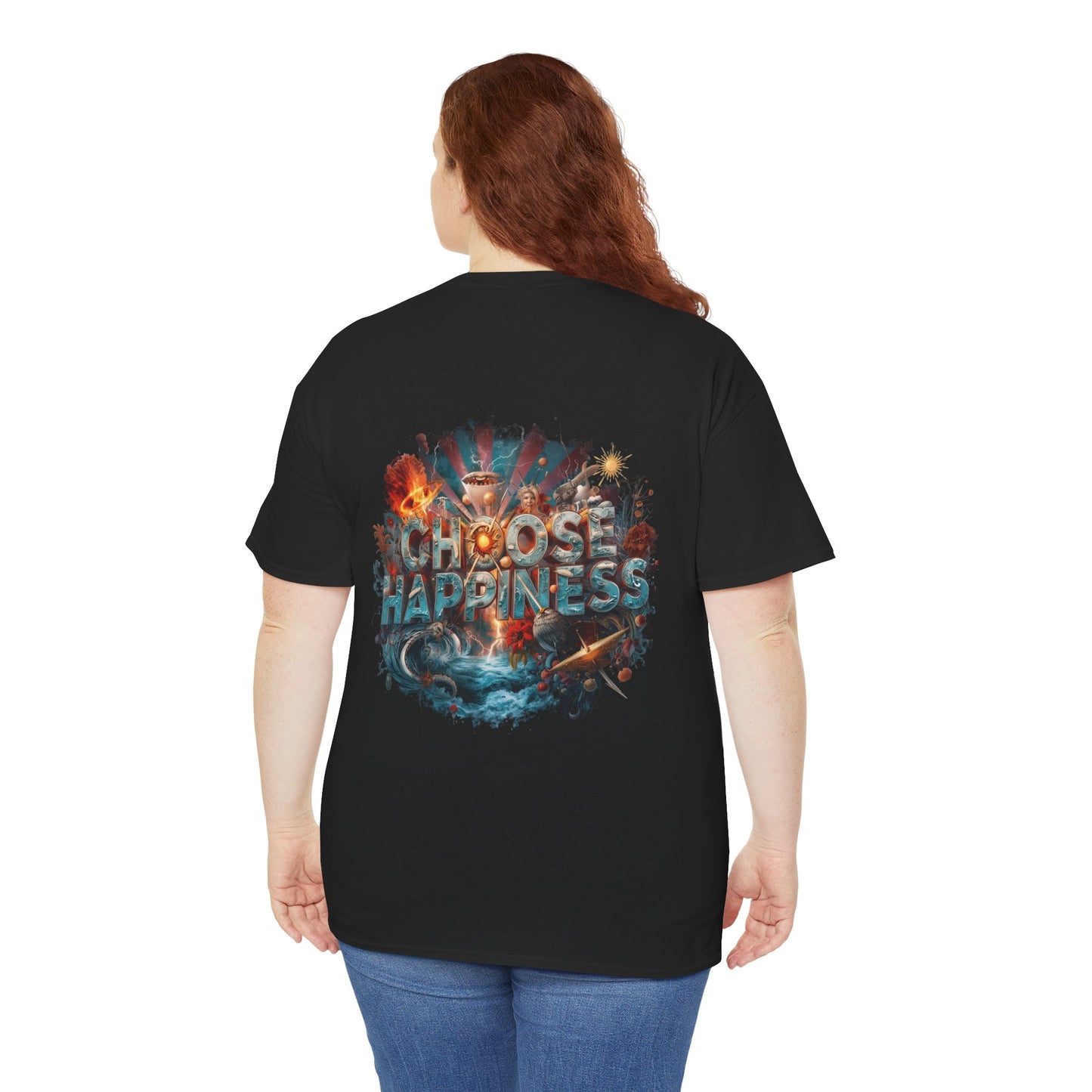 Choose Happiness Unixes T-Shirt Positive Mindset Vibes