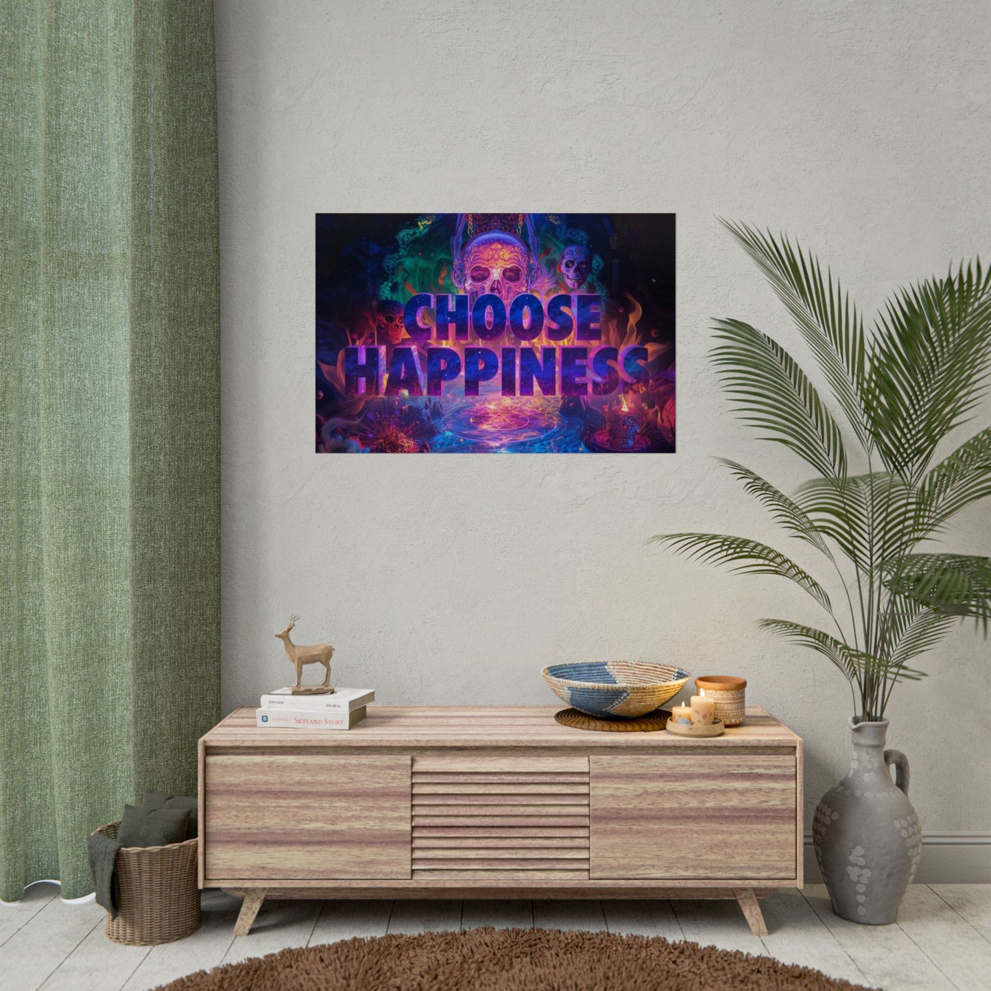The LifeBox Motivational Poster, Choose Happiness Wall Art, Self Discipline & Mindset Decor, Personal Growth Inspirational Quote Print