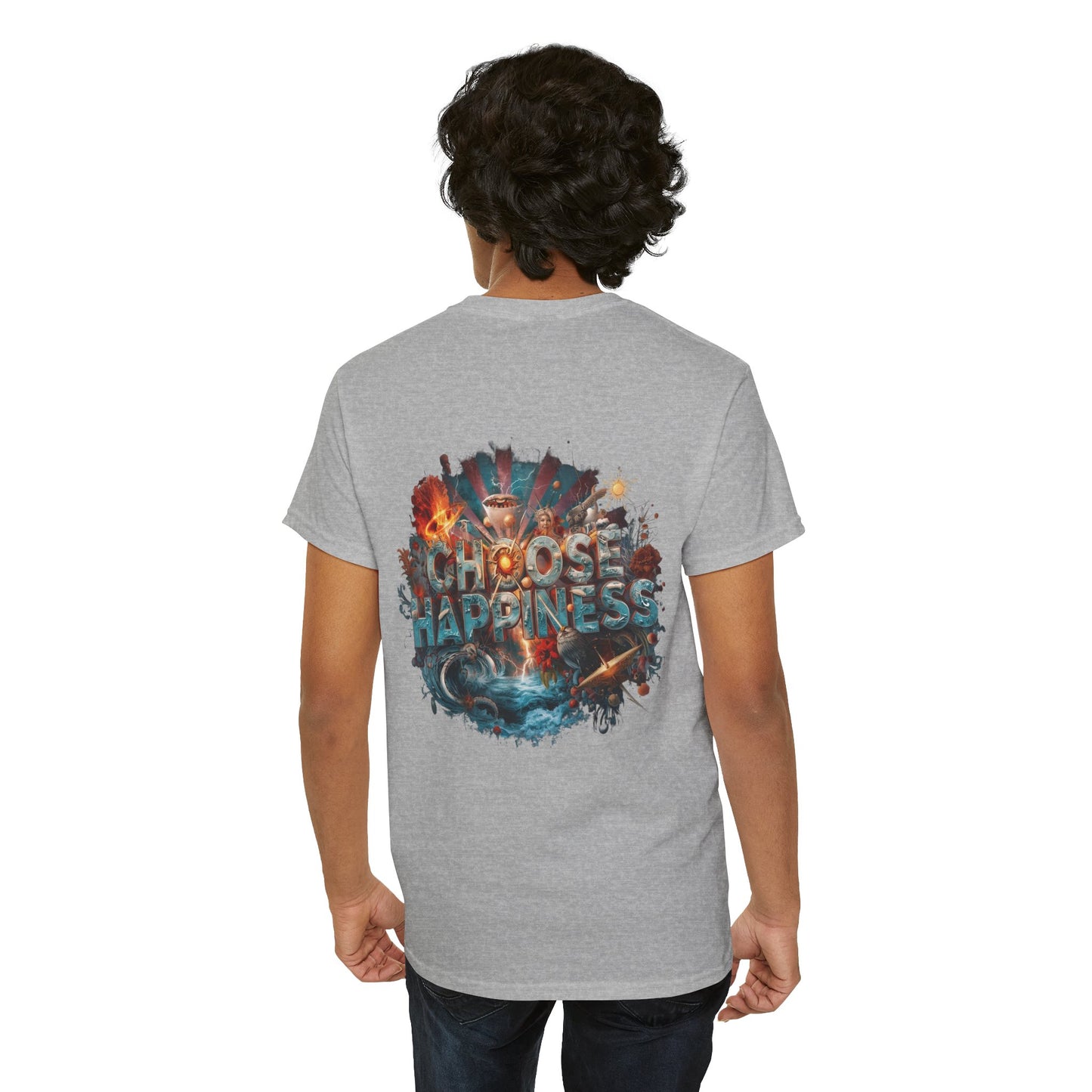Choose Happiness Unixes T-Shirt Positive Mindset Vibes