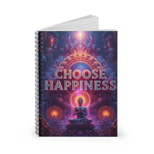 Choose Happiness Spiral Notebook  Ruled Journal for Positivity & Daily Notes