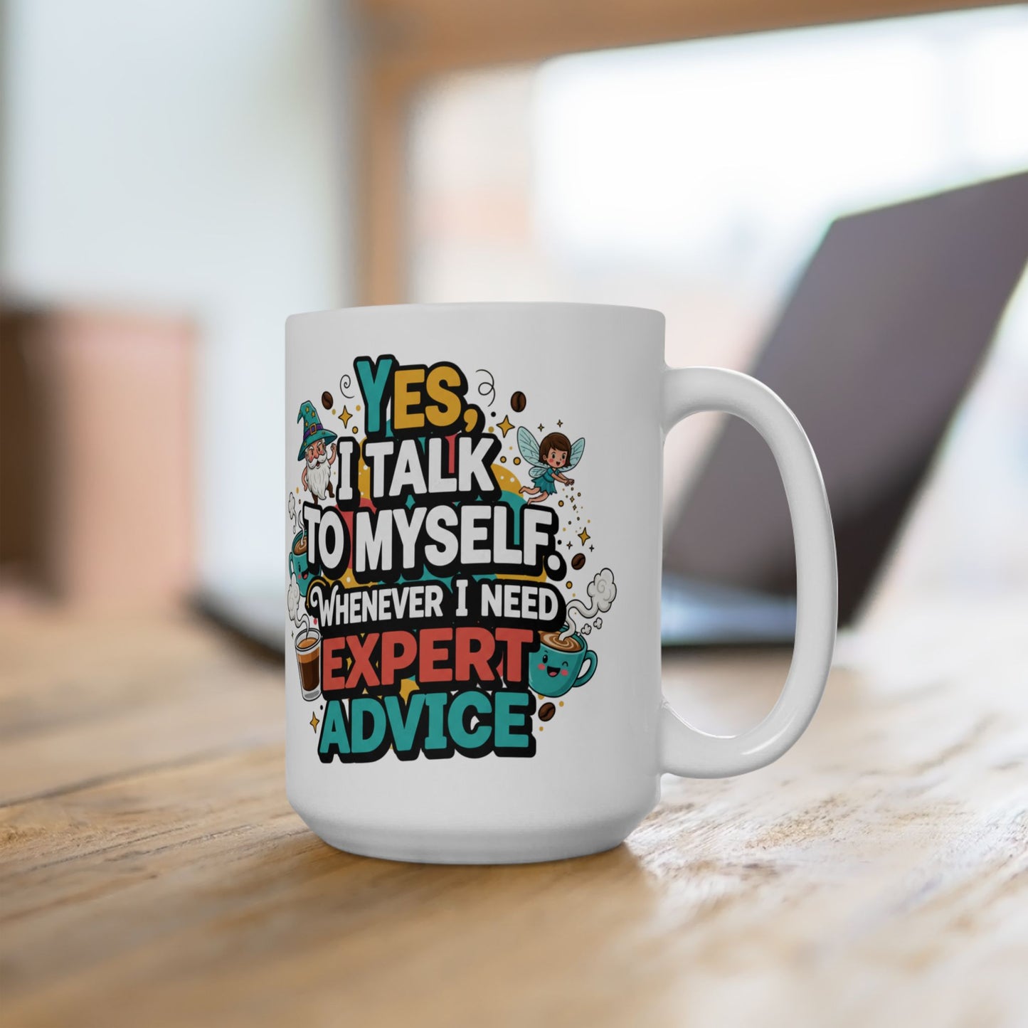 Talk To Me After Coffee Ceramic Mug — Adventure Quote Coffee Mug (11oz, 15oz)
