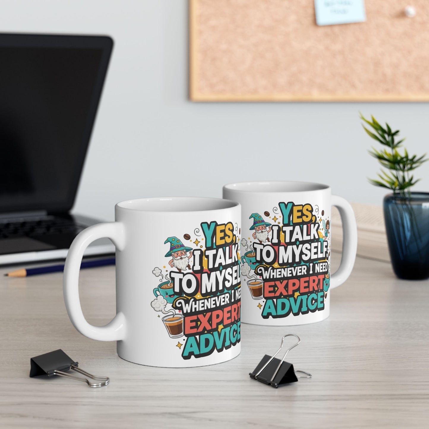 Talk To Me After Coffee Ceramic Mug — Adventure Quote Coffee Mug (11oz, 15oz)