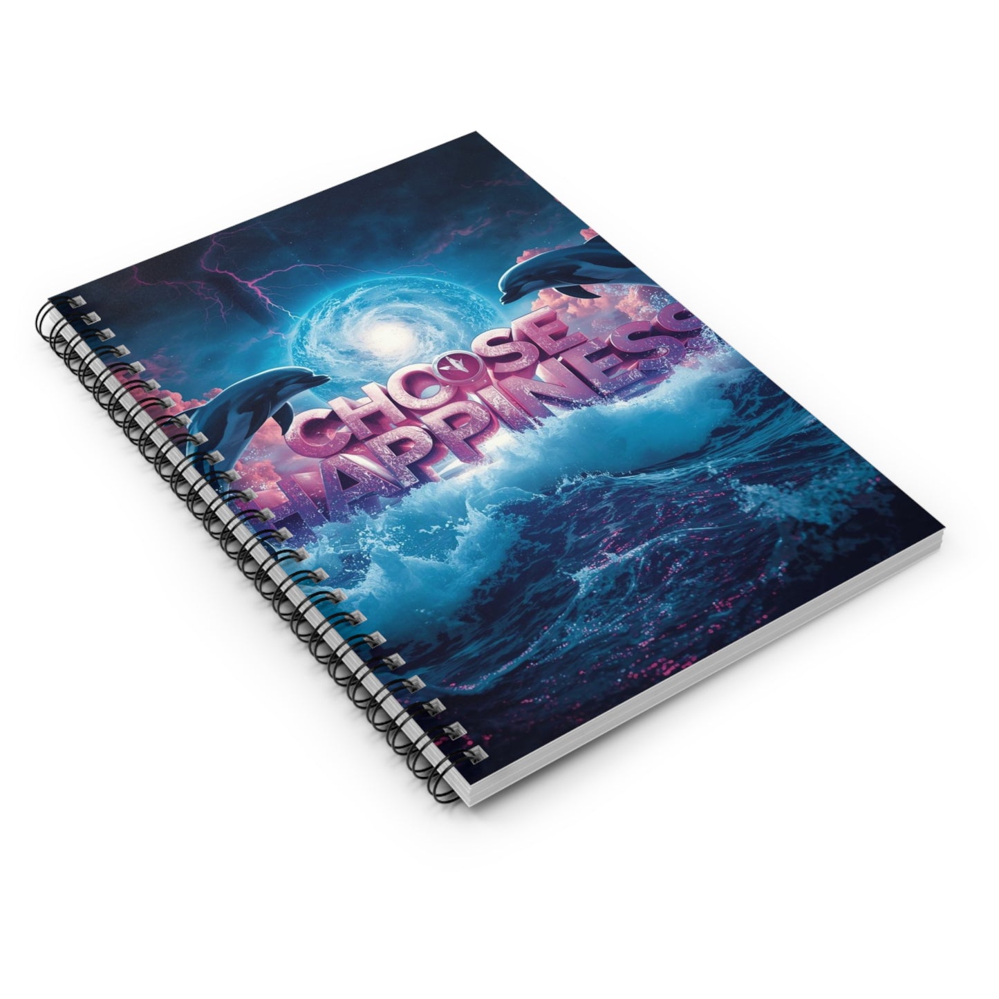 Choose Happiness Spiral Notebook Ruled Journal for Positivity & Daily Notes