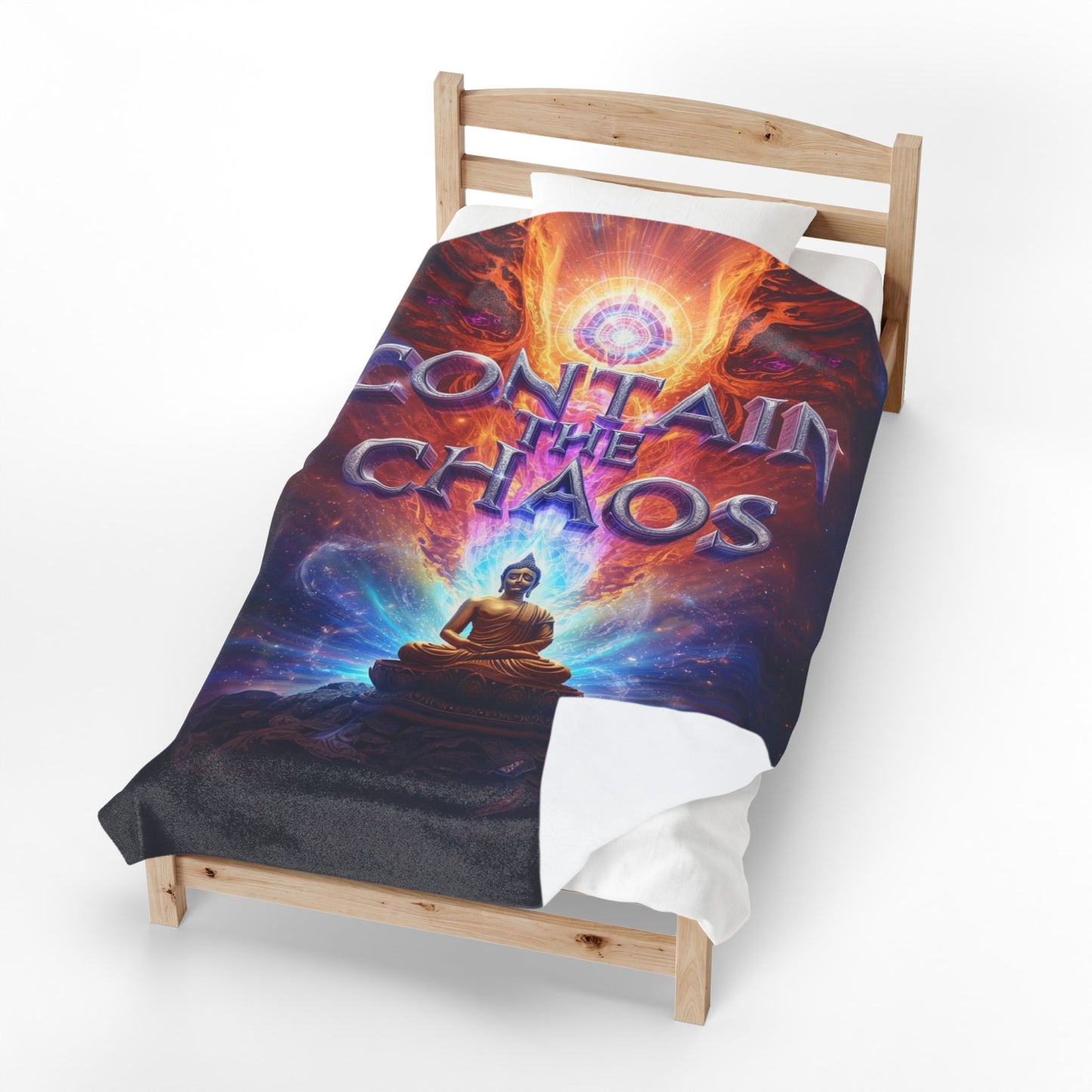 Contain the Chaos Velveteen Plush Blanket