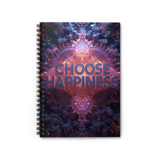 Choose Happiness Spiral Notebook  Ruled Journal for Positivity & Daily Notes