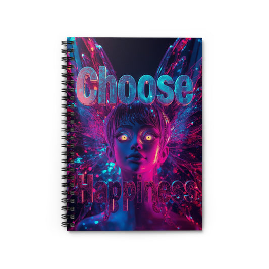 Choose Happiness Spiral Notebook Ruled Journal for Positivity & Daily Notes