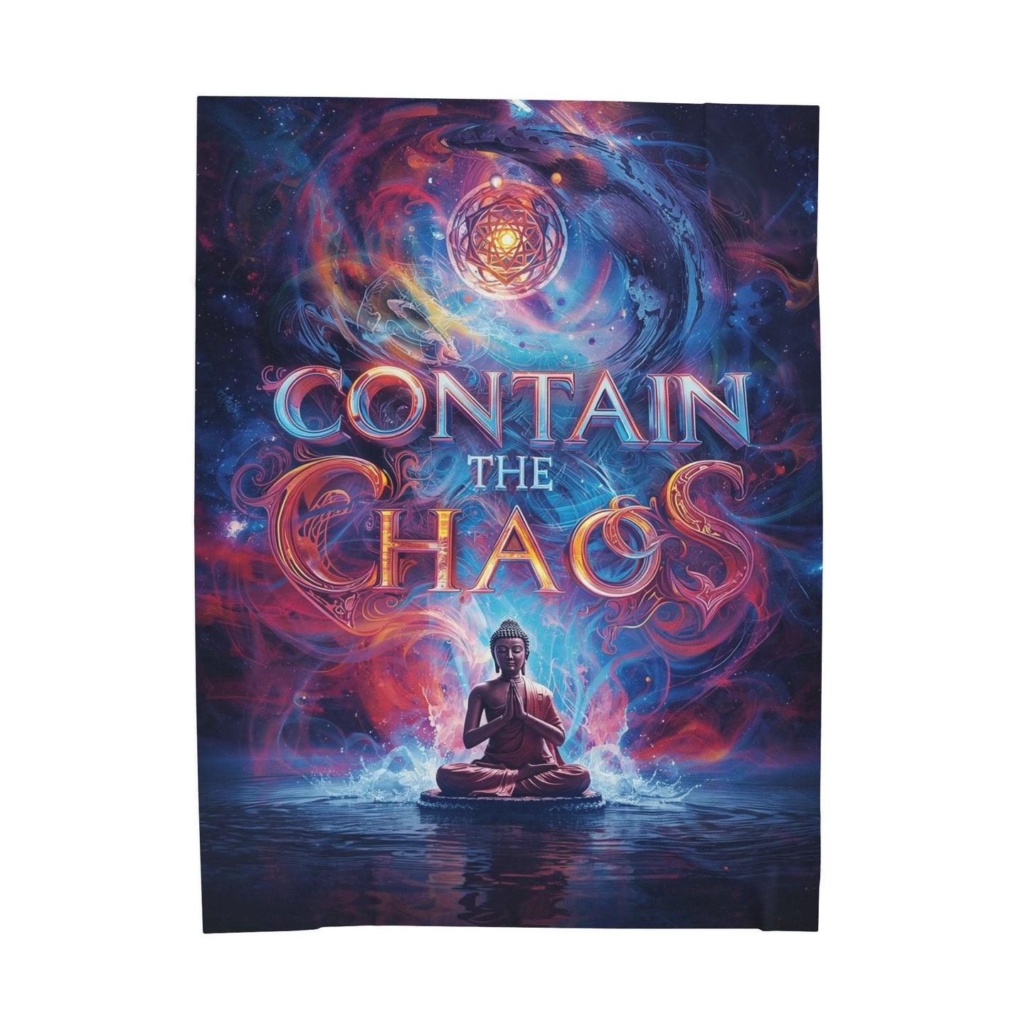 Contain the Chaos Velveteen Plush Blanket — Cozy Throw for Relaxation & Gifts