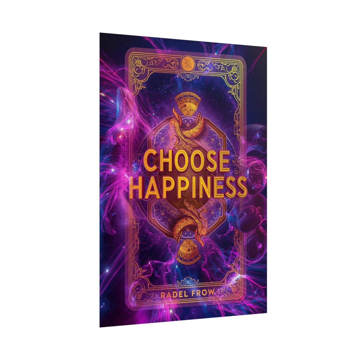 The LifeBox Motivational Poster, Choose Happiness Wall Art, Self Discipline & Mindset Decor, Personal Growth Inspirational Quote Print