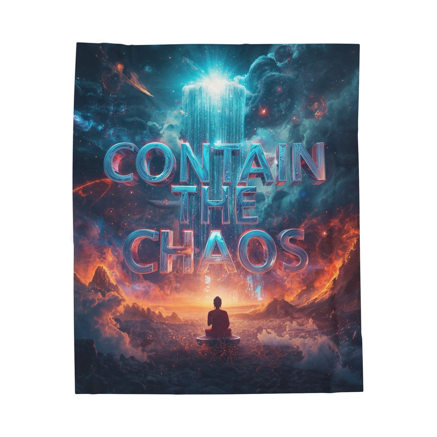 Contain the Chaos Velveteen Plush Blanket