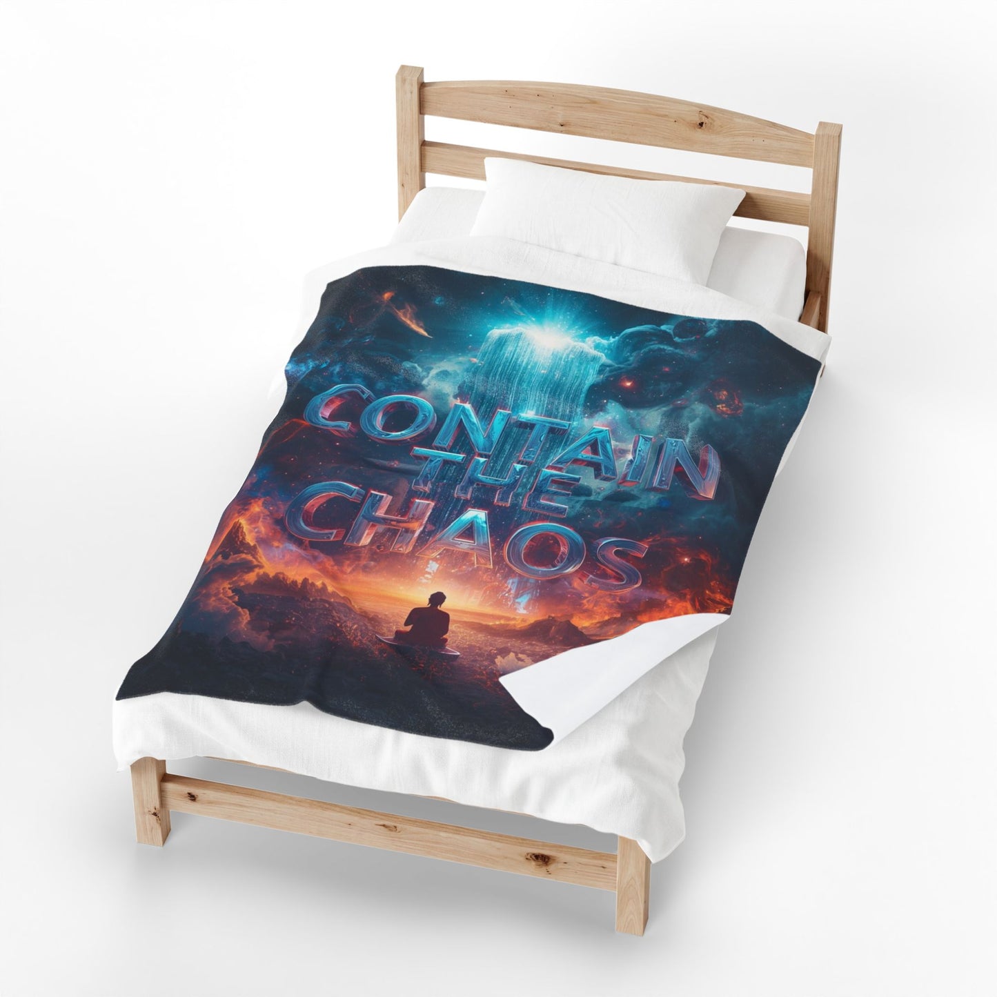 Contain the Chaos Velveteen Plush Blanket